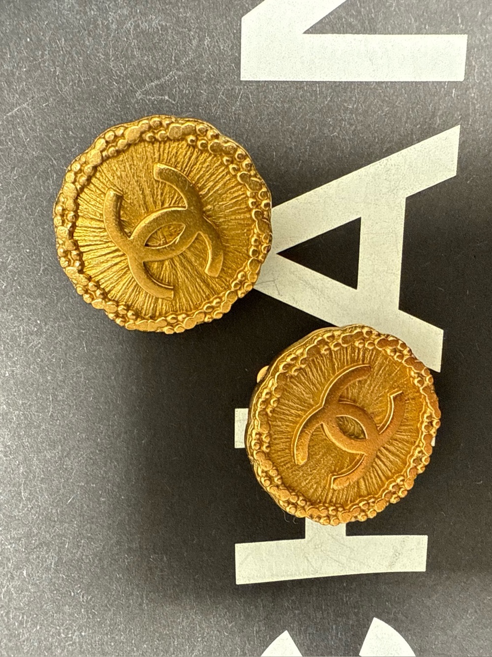 Chanel Vintage Gold Earrings - Picture 12 of 13